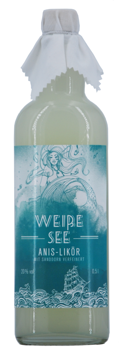 Wei&#xDF;e&#x20;See&#x20;Anis-Lik&#xF6;r&#x20;mit&#x20;Sanddorn&#x20;verfeinert&#x20;20&#x20;&#x25;