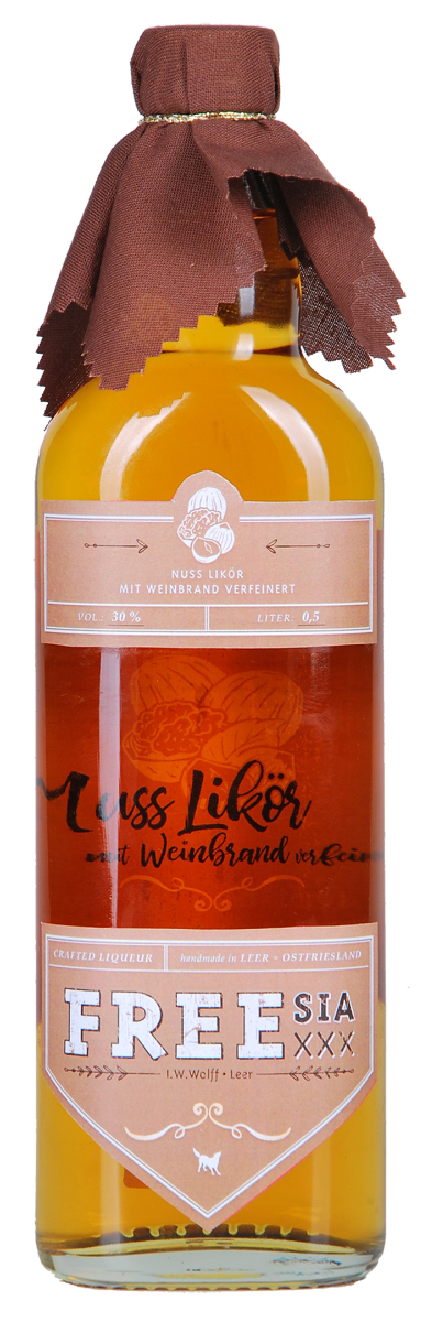 FREEsia&#x20;XXX&#x20;-&#x20;Nuss-Liqueur&#x20;mit&#x20;Weinbrand&#x20;verfeinert&#x20;Crafted&#x20;Lik&#xF6;r&#x20;30&#x20;&#x25;&#x20;vol.