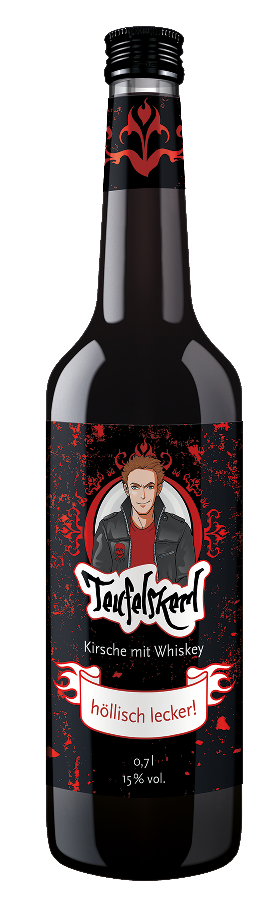 Teufelskerl&#x20;Kirschenlik&#xF6;r&#x20;mit&#x20;Whiskey&#x20;verfeinert