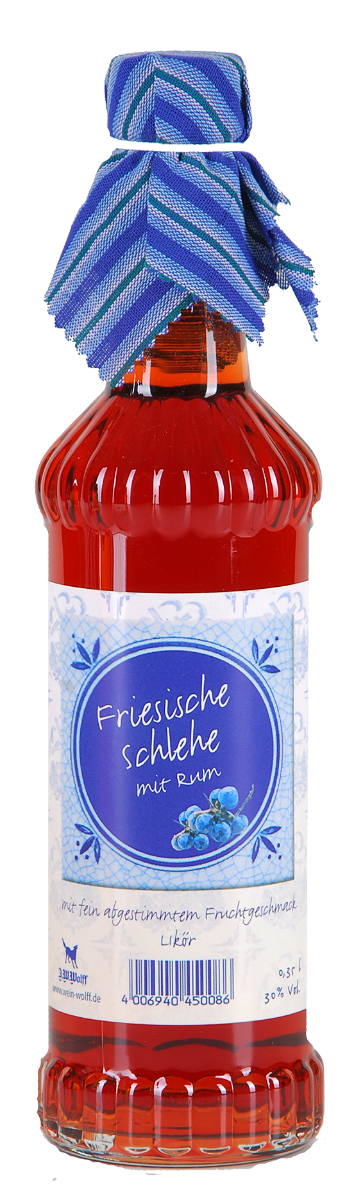Friesischer&#x20;Schlehenlik&#xF6;r&#x20;mit&#x20;Rum&#x20;verfeinert&#x20;30&#x25;vol.