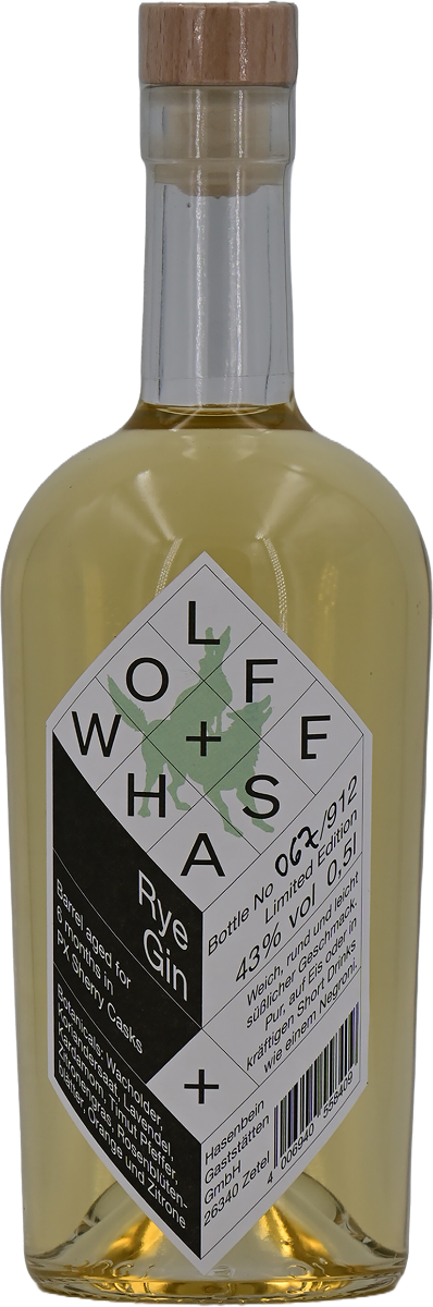 Wolff&#x20;&amp;&#x20;Hase&#x20;Rye&#x20;Gin&#x20;43&#x20;&#x25;&#x20;vol.