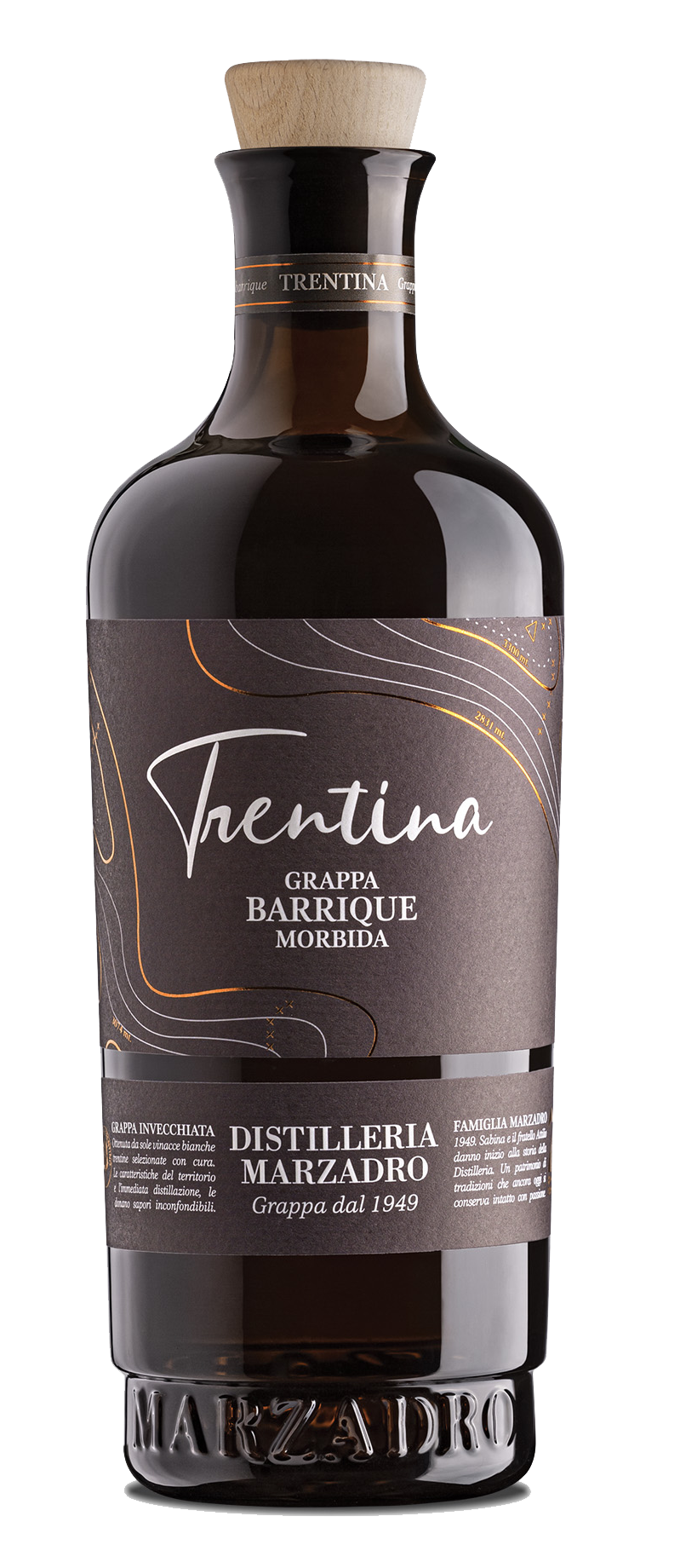 Marzadro&#x20;&quot;La&#x20;Trentina&quot;&#x20;Grappa&#x20;Invecchiata&#x20;Morbida&#x20;Barrique