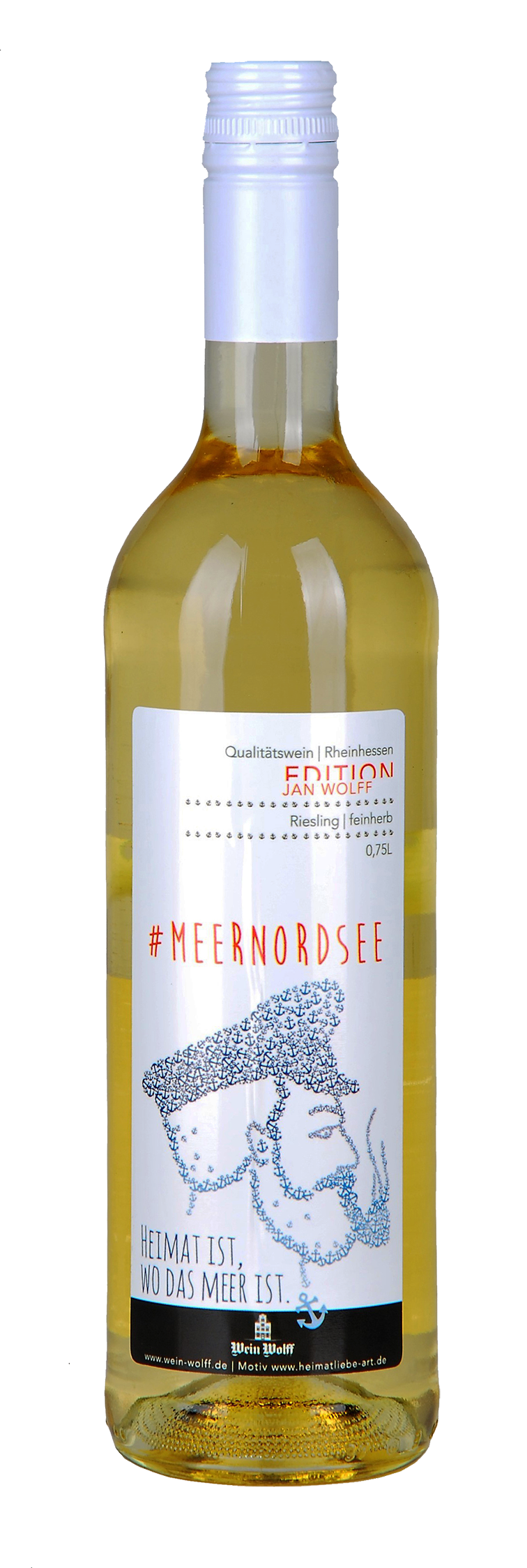 Meernordsee&#x20;Edition&#x20;Jan&#x20;Wolff&#x20;Riesling&#x20;QbA&#x20;-&#x20;feinherb