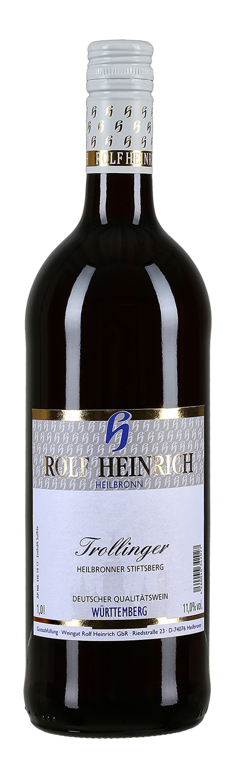Heinrich&#x20;Trollinger&#x20;QbA&#x20;mild&#x20;1,0&#x20;l