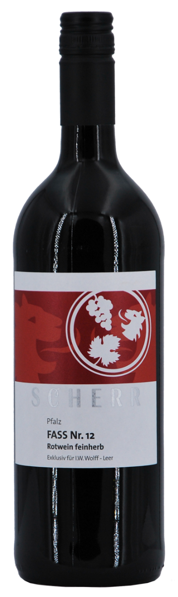 Scherr&#x20;Fass&#x20;Nr.&#x20;12&#x20;Rotweincuv&#xE9;e&#x20;QbA&#x20;feinherb&#x20;1,0&#x20;l