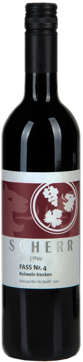 Scherr&#x20;Fass&#x20;Nr.&#x20;4&#x20;Rotweincuv&#xE9;e&#x20;QbA&#x20;trocken
