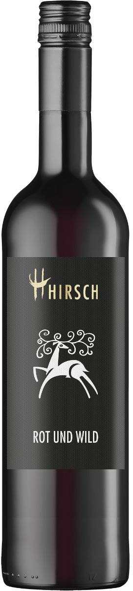 Hirsch&#x20;ROT&#x20;UND&#x20;WILD&#x20;Rotweincuv&#xE9;e&#x20;Gutswein&#x20;trocken