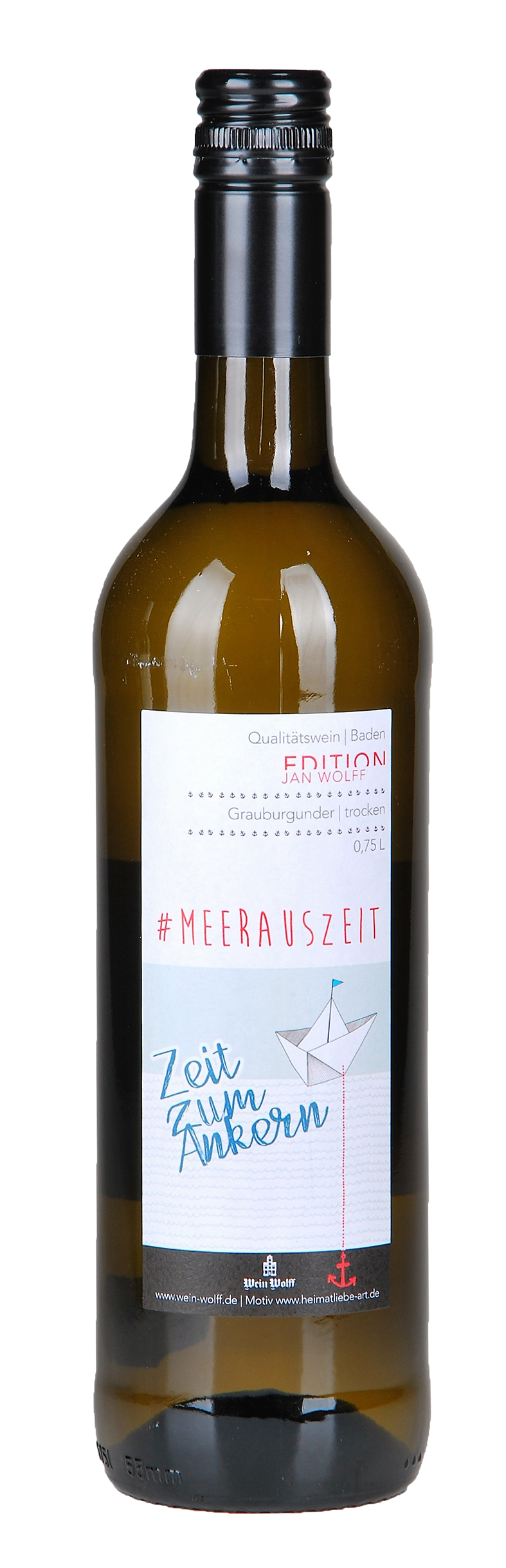 Meerauszeit Edtion Jan Wolff Grauburgunder Qba Trocken Wein Wolff