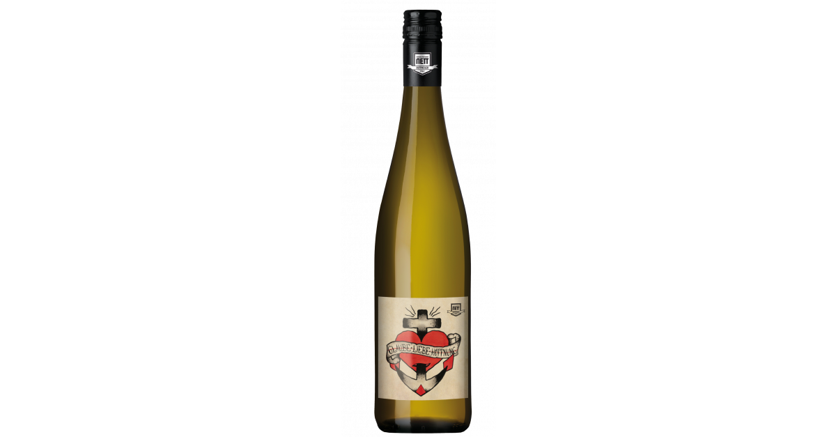 GlaubeLiebeHoffnung Riesling QbA trocken trocken BergdoltReif & Nett Wein Wolff