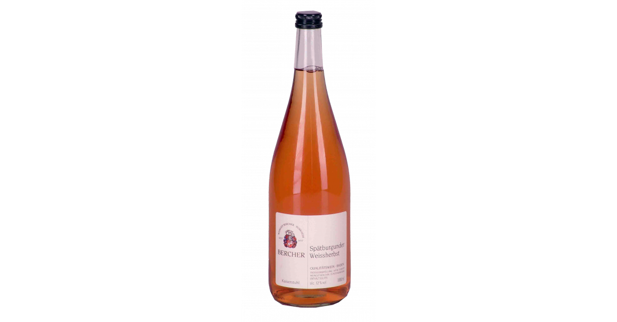 Bercher Spätburgunder – Weißherbst QbA halbtrocken 1,0 l - Wein Wolff
