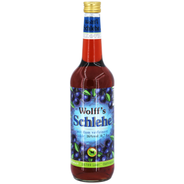 Wolff's Schlehenlikör mit Rum verfeinert 16% vol.