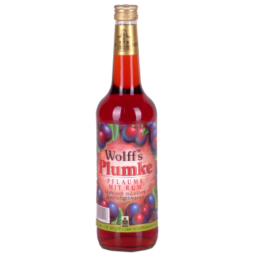 Plumke 21% vol. Pflaumenlikör mit Rum verfeinert