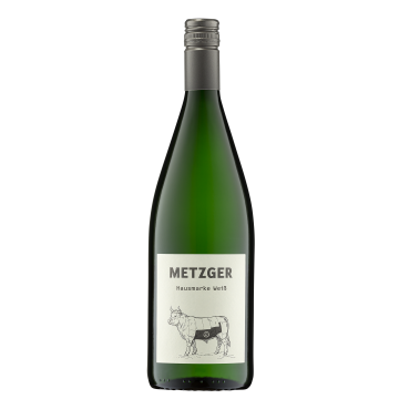 Metzger "Hausmarke Weiß" Weißweincuvée feinherb, 1,0 l