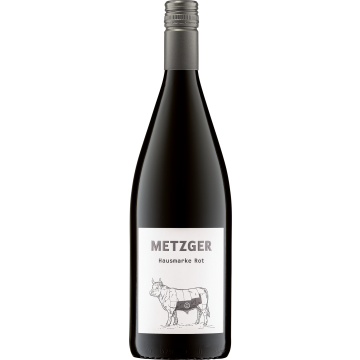 Metzger "Hausmarke Rot"  QbA feinherb, 1,0 l